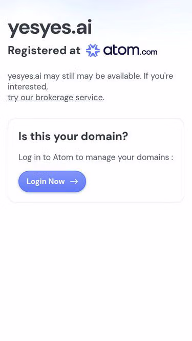 Screenshot of yesyes.ai