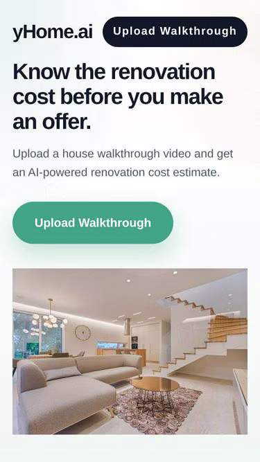 Screenshot of yhome.ai