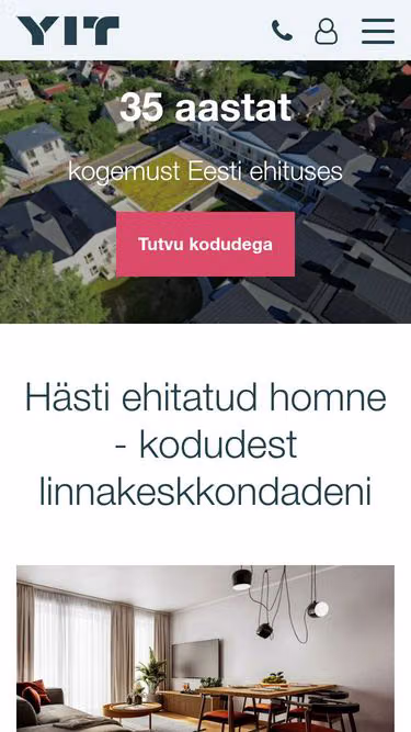 Screenshot of yit.ee