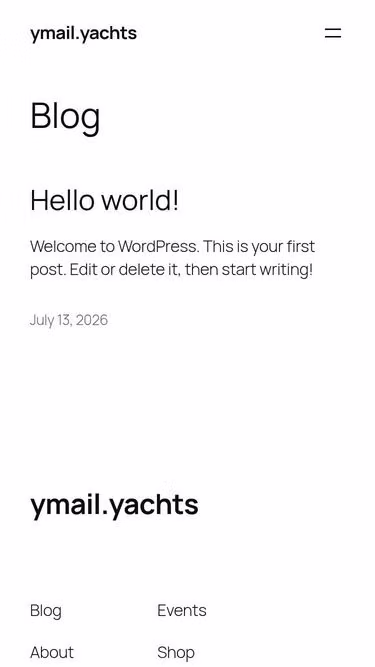 Screenshot of ymail.yachts