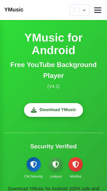Screenshot of ymusic.pk