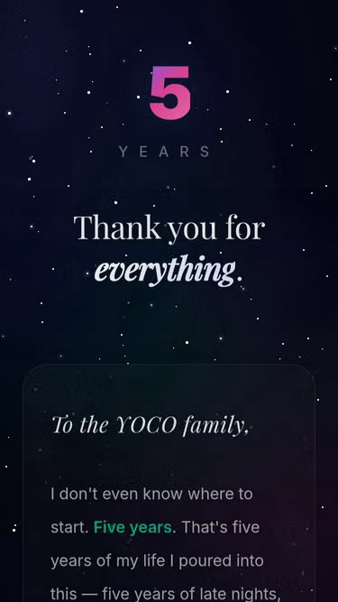 Screenshot of yoco.finance