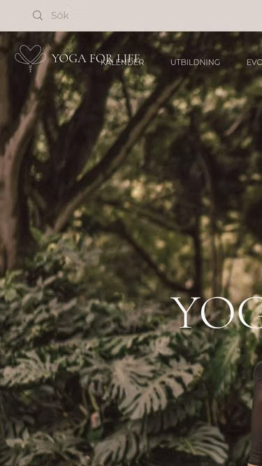 Screenshot of yogaforlife.nu