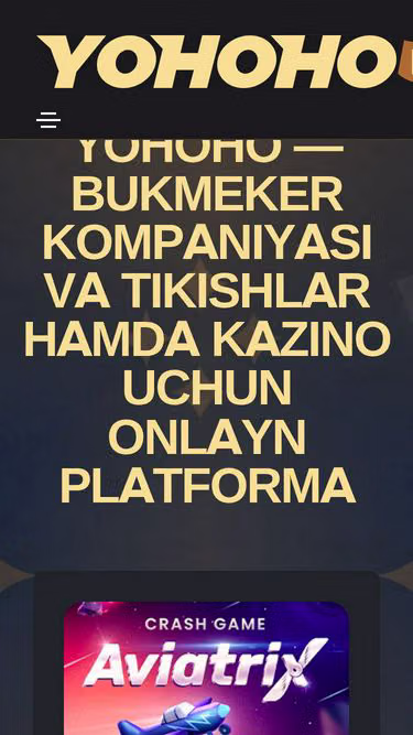 Screenshot of yohohobet.casino