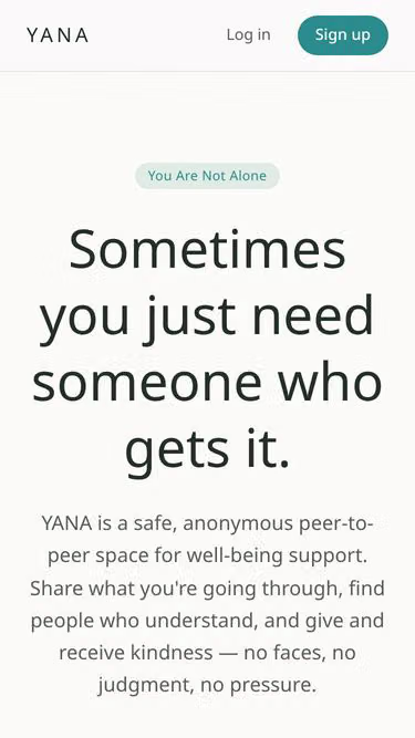 Screenshot of youarenotalone.co.at