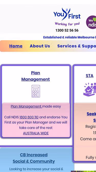 Screenshot of youfirst.au