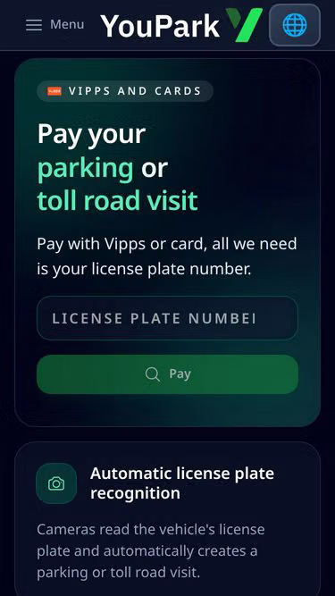 Screenshot of youpark.fi