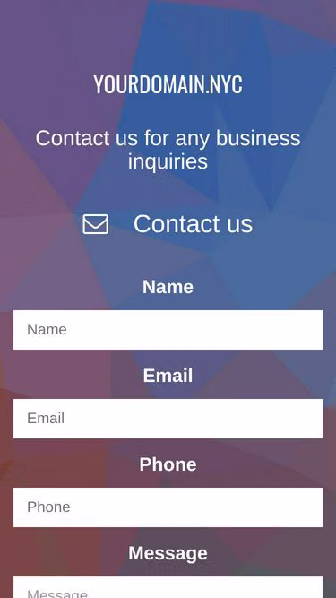 Screenshot of yourdomain.nyc