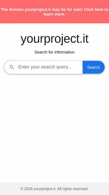 Screenshot of yourproject.it