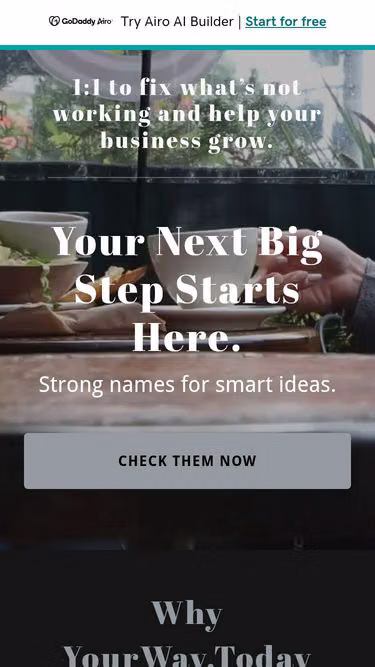 Screenshot of yourway.today