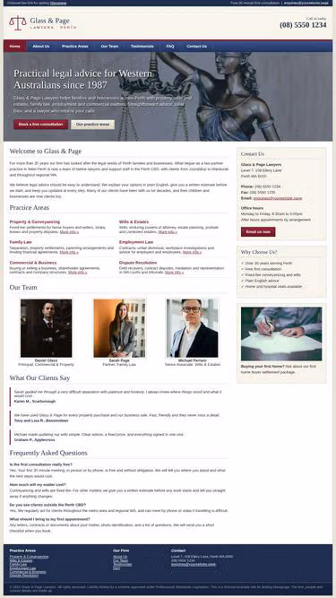 Screenshot of yourwebsite.page