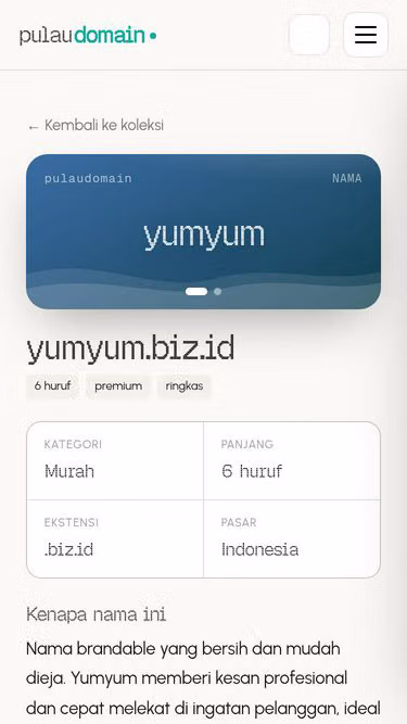 Screenshot of yumyum.biz.id