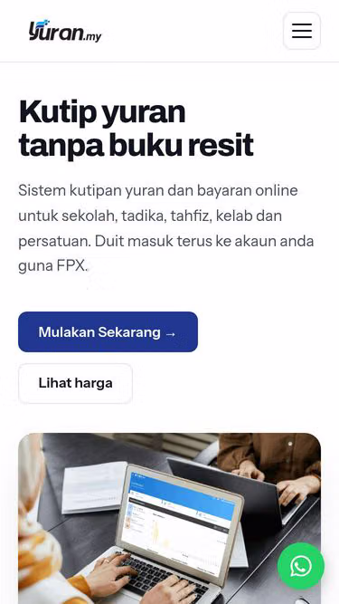 Screenshot of yuran.my