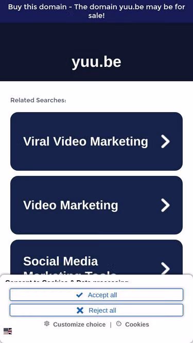 Screenshot of yuu.be