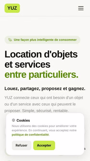 Screenshot of yuz.fr