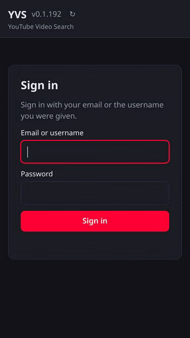Screenshot of yvs.app