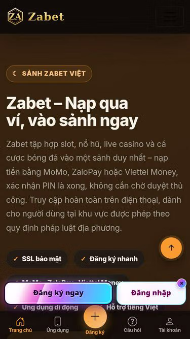 Screenshot of zabet.win