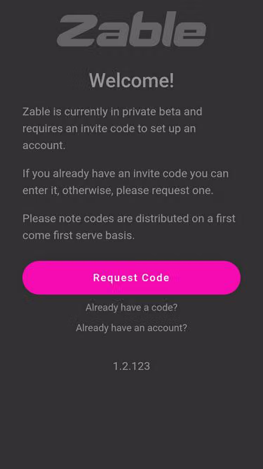 Screenshot of zable.io