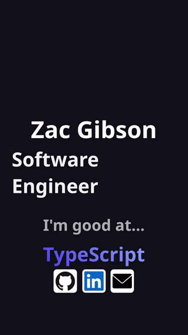 Screenshot of zac.gg