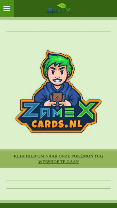 Screenshot of zamex.nl