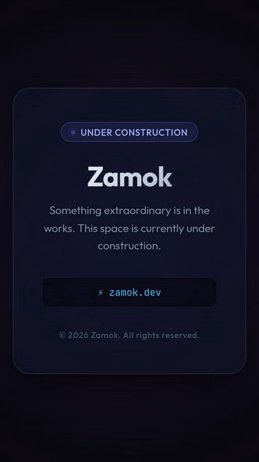 Screenshot of zamok.dev