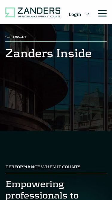 Screenshot of zanders.solutions