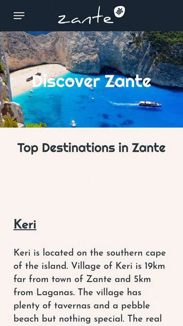 Screenshot of zante.gr