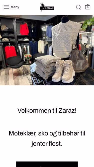 Screenshot of zaraz.no