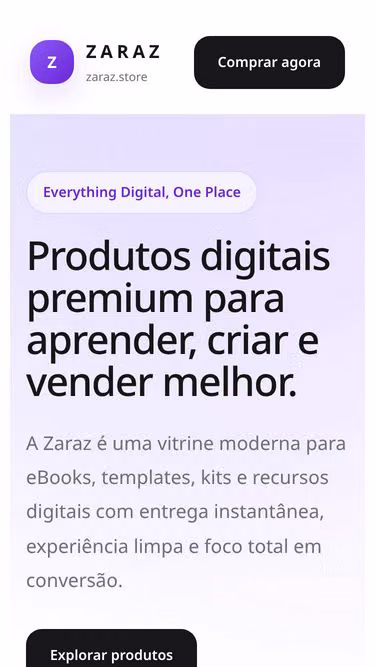 Screenshot of zaraz.store