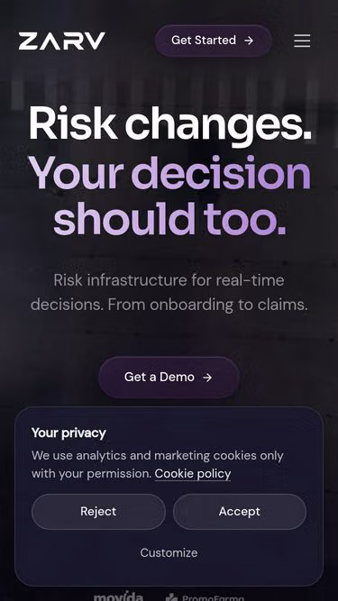 Screenshot of zarv.site