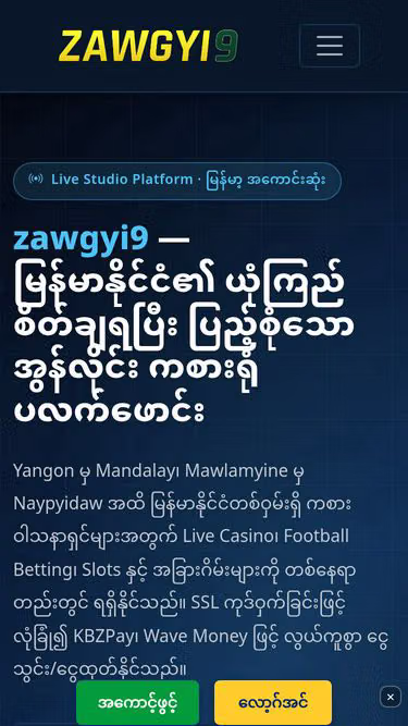 Screenshot of zawgyi9.buzz