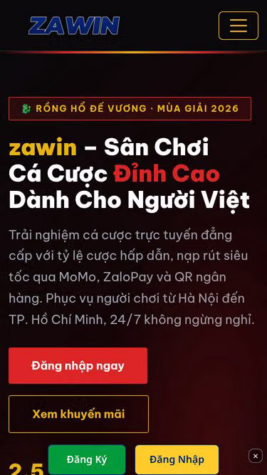 Screenshot of zawin.app