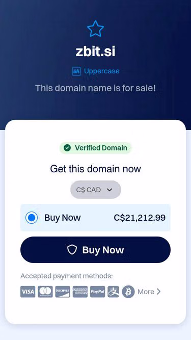 Screenshot of zbit.si