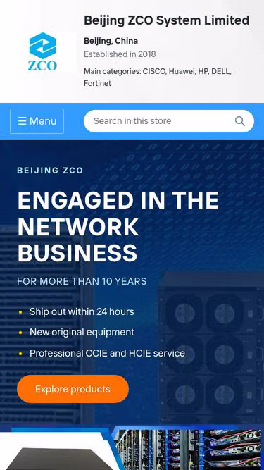 Screenshot of zco.systems