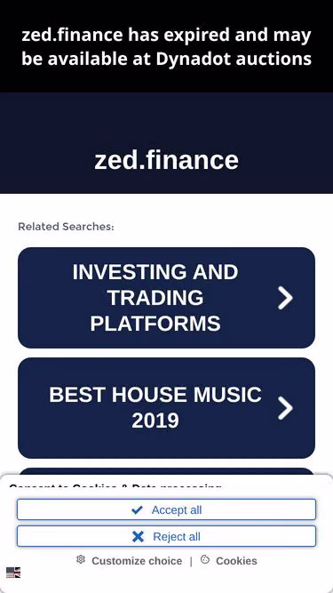 Screenshot of zed.finance