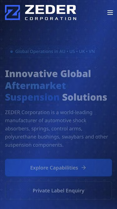 Screenshot of zeder.sg