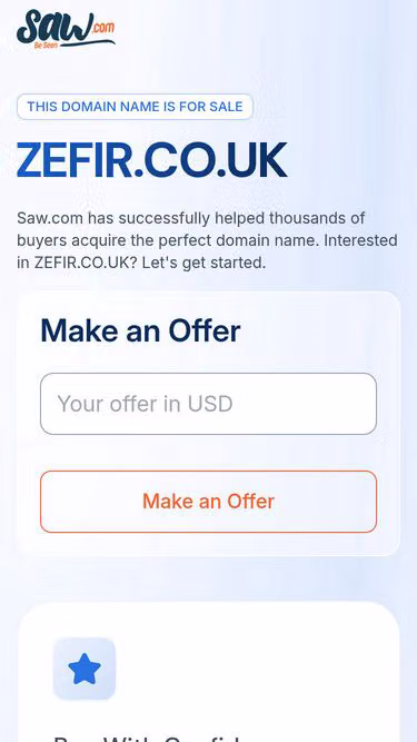 Screenshot of zefir.co.uk