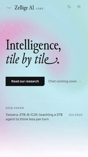 Screenshot of zellige.ai