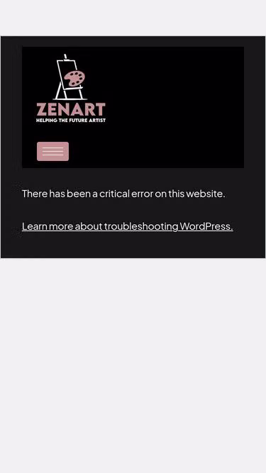 Screenshot of zenart.au
