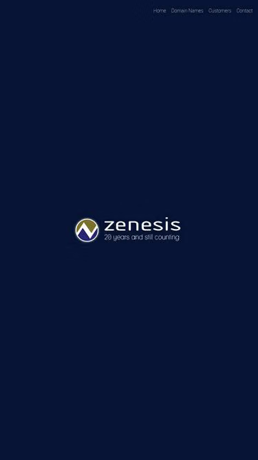 Screenshot of zenesis.com