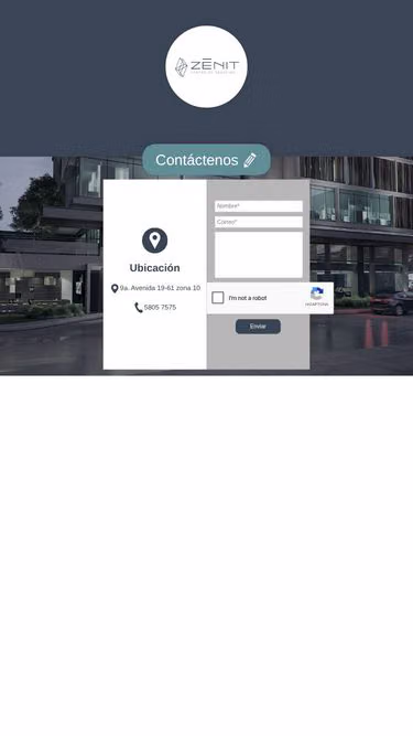 Screenshot of zenit.gt