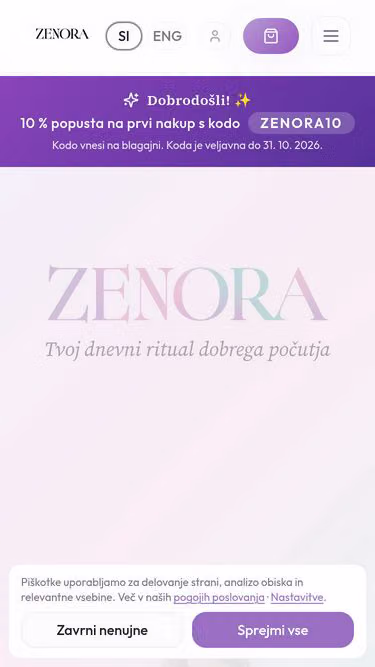 Screenshot of zenora.si