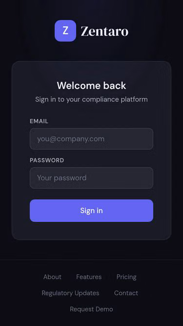 Screenshot of zentaro.ai