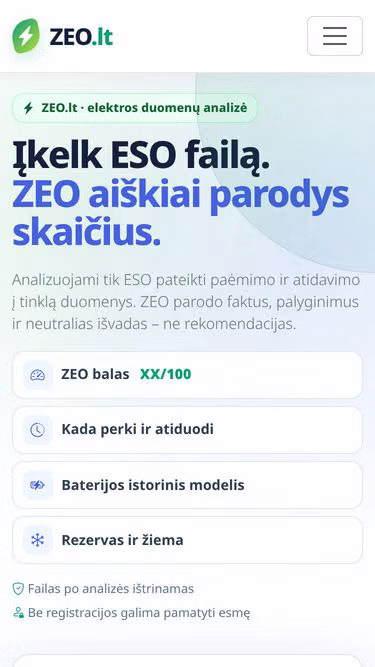 Screenshot of zeo.lt
