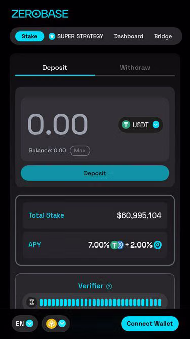 Screenshot of zerobase.network