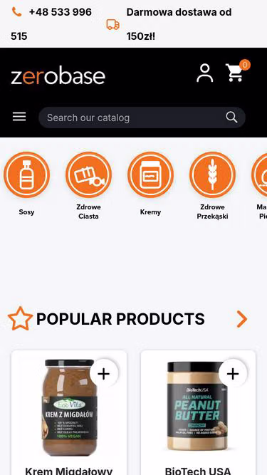 Screenshot of zerobase.pl