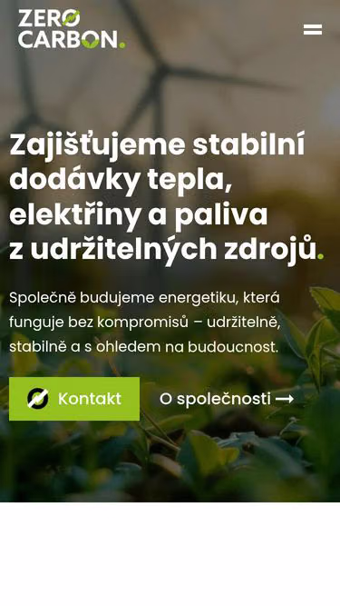 Screenshot of zerocarbon.cz