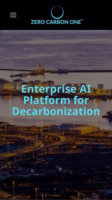 Screenshot of zerocarbon.one