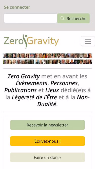 Screenshot of zerogravity.com
