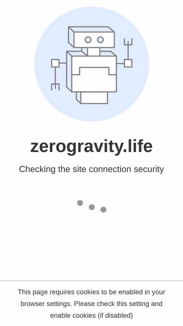 Screenshot of zerogravity.life